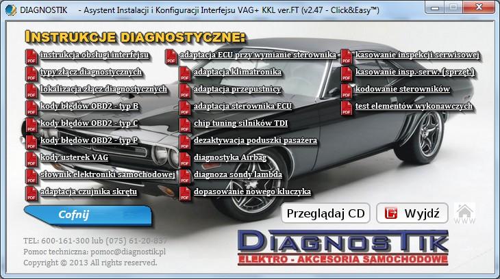 Instrukcje diagnostyczne (ekstra dodatek promocyjny): Tylko teraz dodajemy całkowicie za darmo zestaw instrukcji oraz porad diagnostycznych opisujących krok po kroku procedury.