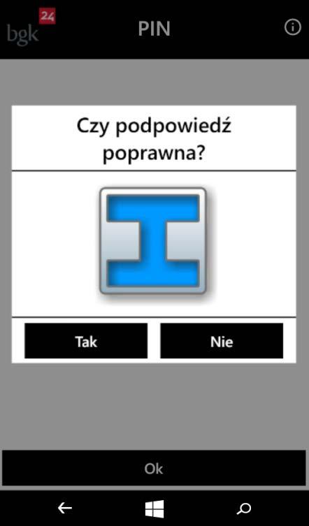 3. Następnie należy zweryfikować poprawność obrazka bezpieczeństwa