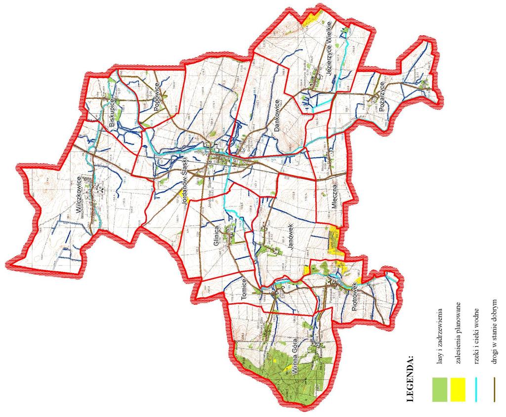 Rys. 2. Planowane zalesienia gruntów.