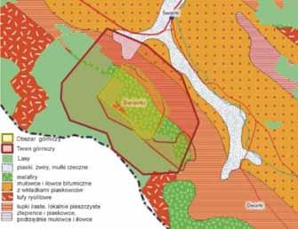 Nr 2 PRZEGLĄD GÓRNICZY 33 Pod względem geologicznym złoże Świerki stanowi część serii wulkanitów zbudowanych w przeważającej mierze z melafirów, porfirów i tufów.