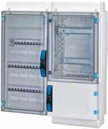 Wyposażenie dodatkowe takie jak podstawy bezpieczników instalacyjnych D02, rozłączniki bezpiecznikowe NH można zastosować w jednej