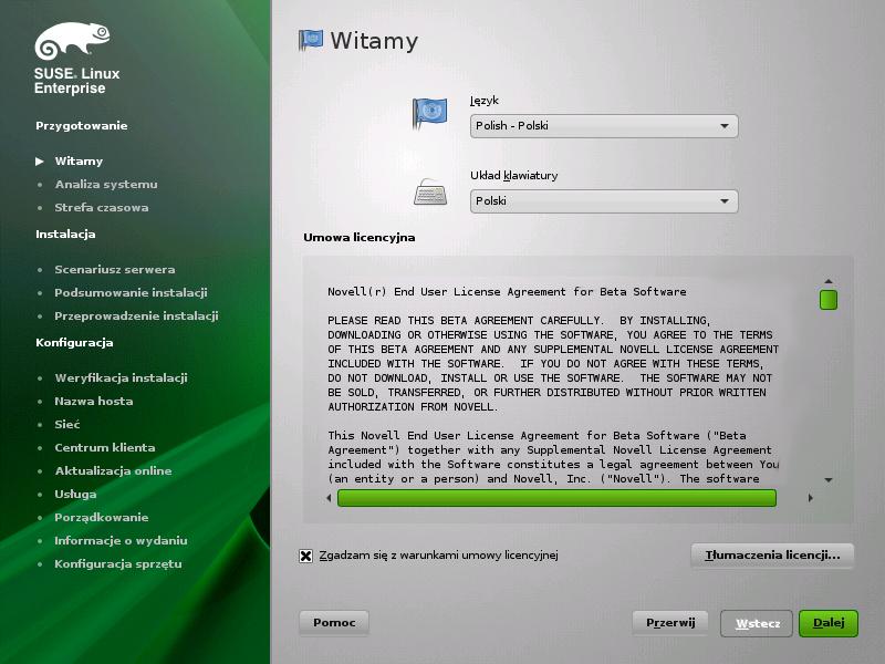 Ten dokument zawiera krótkie omówienie domyślnej instalacji systemu SUSE Linux Enterprise Server w ramach architektury x86 i x86_64. 2.