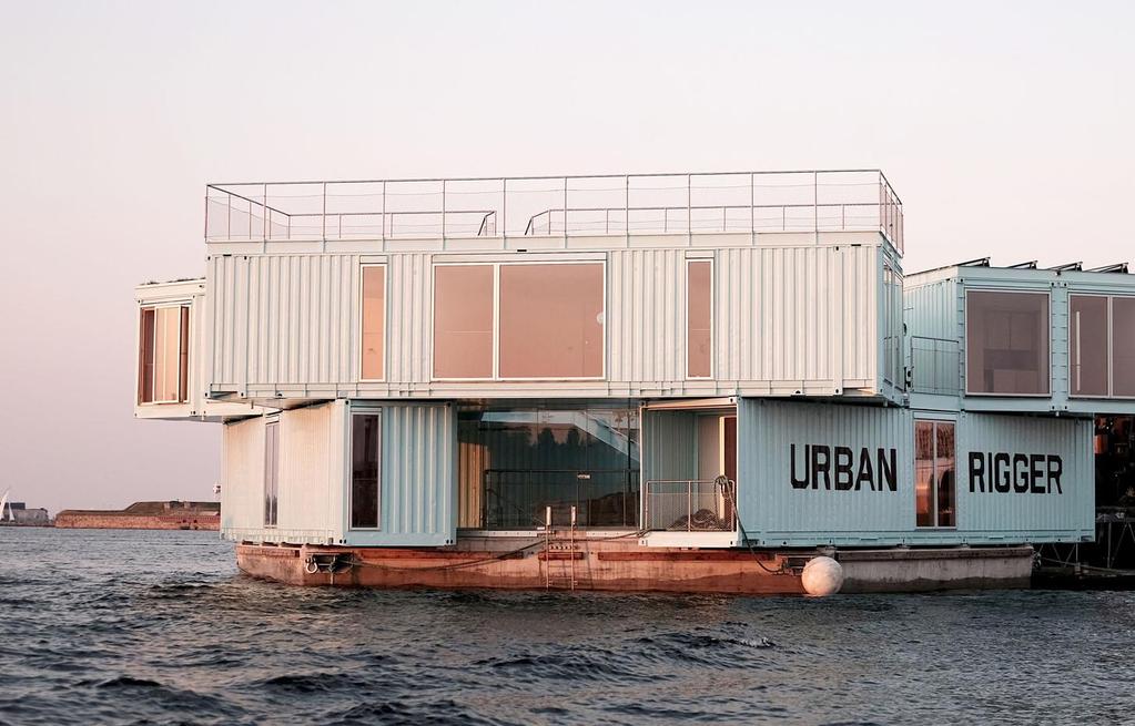 pływając na wodzie Pływający dom - Kopenhaga Projekt: Urban