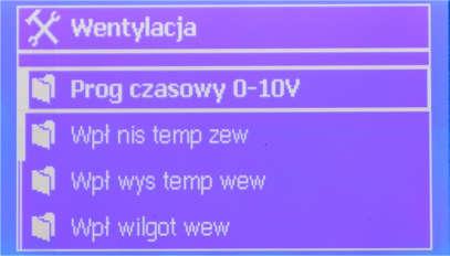 Jeśli aktualna zawartość CO2 w powietrzu przekroczy wartość docelową, funkcja zostanie aktywowana.