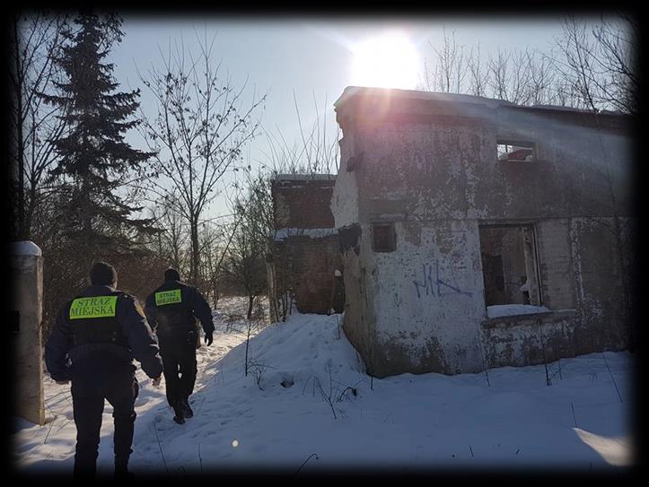 7. KONTROLA PUSTOSTANÓW W I półroczu br. Straż Miejska w Łodzi przeprowadzała rutynowe kontrole pustostanów.
