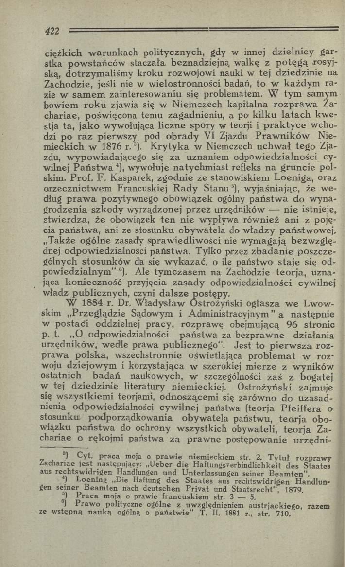 ciężkich w aru n k ach p o lity cznych, gdy w innej d zieln icy g arstka p ow stańców staczała beznadziejną walkę z p o tę g ą rosyjską, dotrzym aliśm y kroku rozw ojow i nauki w tej dziedzinie na