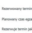 W trakcie rezerwacji Egzaminator musi podać: miejsce egzaminu (Lab), termin rozpoczęcia egzaminowania, planowany czas egzaminowaniaa (system pozwala na uruchomienie egzaminu tylko w tym przedziale