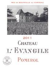 DOMAINES BARONS DE ROTHSCHILD LAFITE > GRANDS CRUS CLASSÉS 6 Grands Crus Classés Château L Evangile jest idealnie zlokalizowana pomiędzy Château Petrus i Château Cheval Blanc.