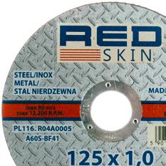 grinding disc Диск шлифовальный по металлу Dxtxd (mm) R04A0103 115x3,2x22,23 A30S-BF42 25 5901383216079 R04A0106 125x3,2x22,23 A30S-BF42 25 5901383216093 R04A0111