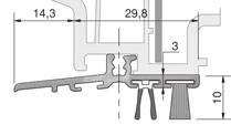 Numer: WSA5049SK/uszczelka 1/ uszczelka 2 (patrz uszczelki) Numer Kolor Profil Opakowanie/szt. WSA5049SK/...*/.