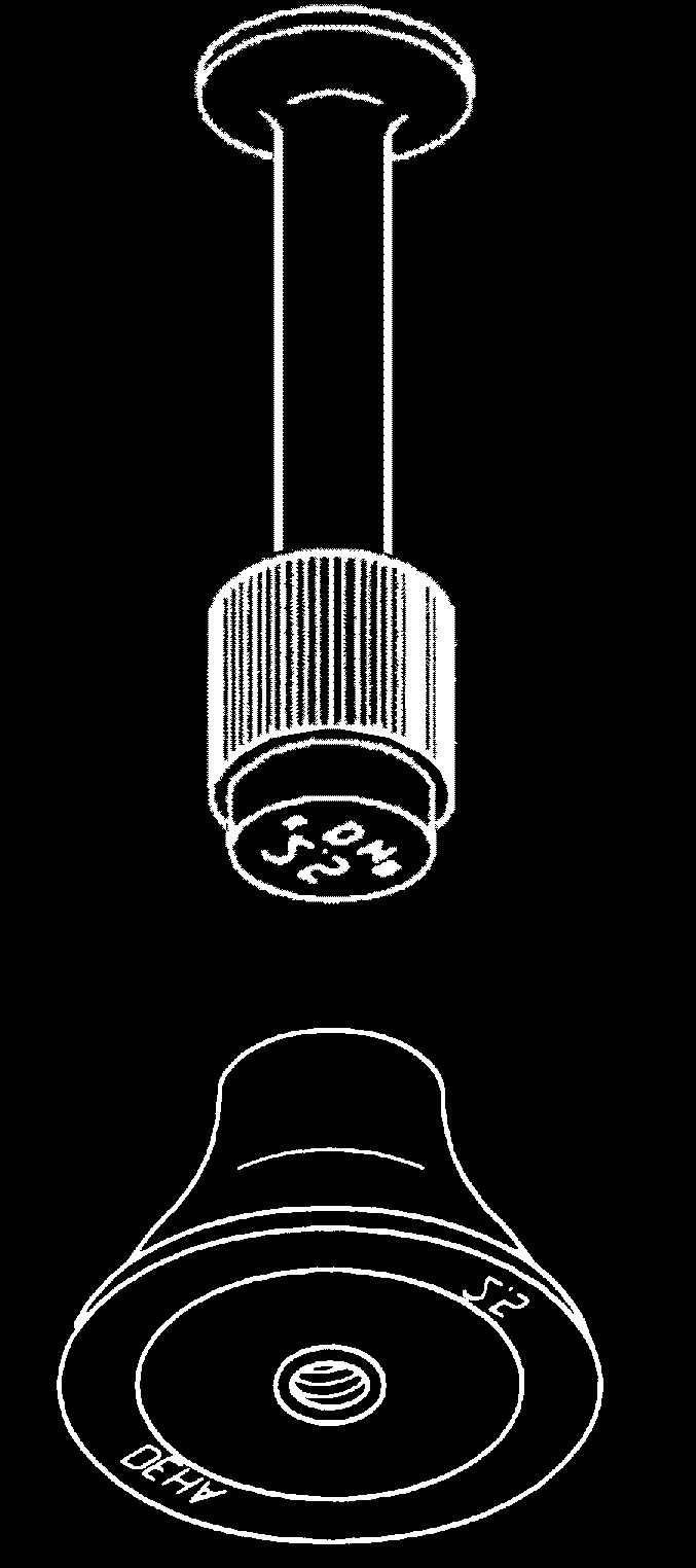 The trumpet shaped type 6152 is used when the lifting anchor is subjected to load perpendicular to its longitudinal axis during the concrete-pour (eg.