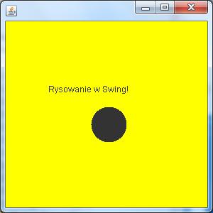 Proste rysowanie z wykorzystaniem paintcomponent() class PanelRysowania extends JPanel { PanelRysowania() { setbackground(color.