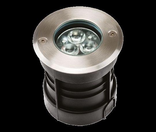 RUNA 1 LED In-ground drive over decorative luminaire IP67 supplied with high quality LED light sources.