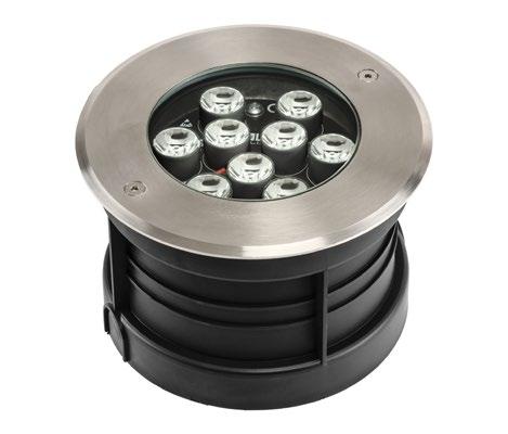 RUNA 2 LED In-ground drive over decorative luminaire IP67 supplied with high quality LED light sources.