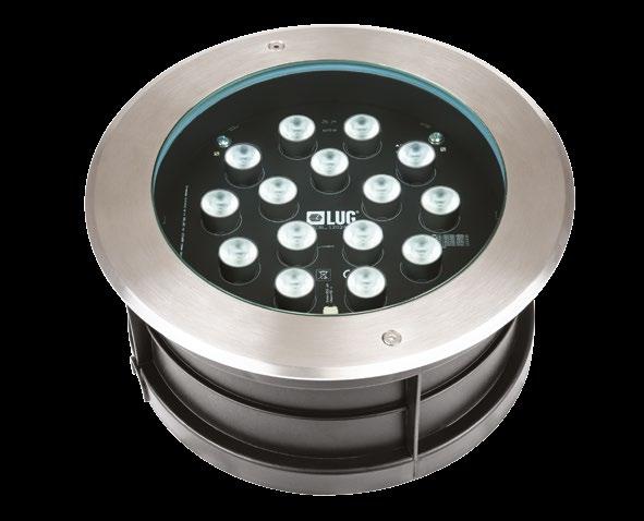 RUNA 4 LED In-ground drive over decorative luminaire IP67 supplied with high quality LED light sources.
