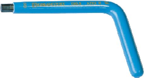 Narzędzia niebieskie powlekane DERANCOURT : GCR Wkrętaki krzyżakowe dla śrub typu PHILLIPS Grote wykonany ze stali chromowo-wanadowej Średn. grotu N nom.