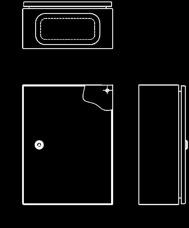 Obudowy stalowe / Steel enclosures / Стальные шкафы Rynienka ochronna Chroni przed przedostaniem się do wnętrza obudowy