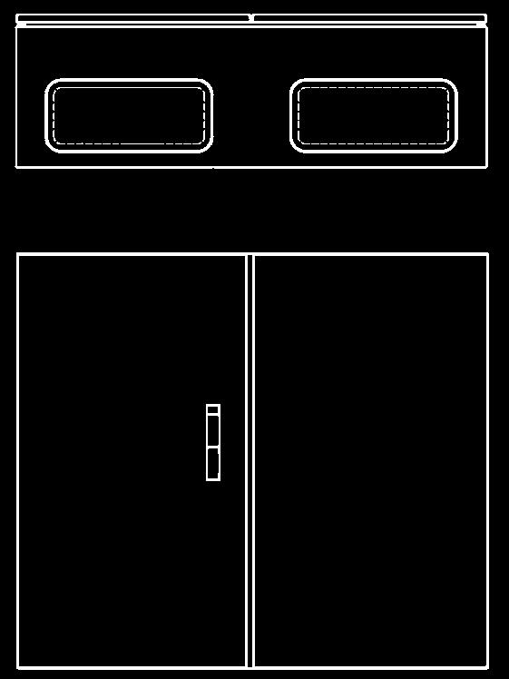 Fold protection Prevents water and contamination from entering cabinet during door opening.