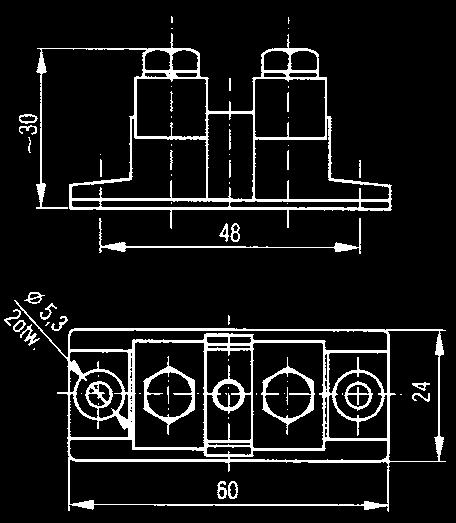 terminal blocks for installation to the floor Клеммы для крепления к