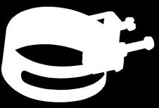 Earthing clamps Earthing clamps are clenched on pipes of dimentions 18-165 mm with 2 screws M6. One of the screws works also as a clamp to copper wires of up to 16 mm² cross-section.