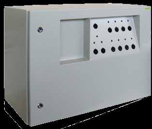 1) abbility to block door in open position; RNS enclosures made of stainless steel; RNA aluminium enclosures powder lacquered; RN type enclosures of different dimensions; Enclosures painted with