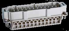 32-pin inserts The complete insert consists of two 16-pin inserts: with 1 16 and 17 32 contact numbers respectively.