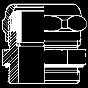 Złącza wielotorowe przemysłowe IP65, typ H / Heavy duty connectors IP65, type H / Индустриальные соединения IP65, тип H Dławnica mosiężna typu MDW...N z gwintem PG IP65 Materiał: mosiądz poniklowany.