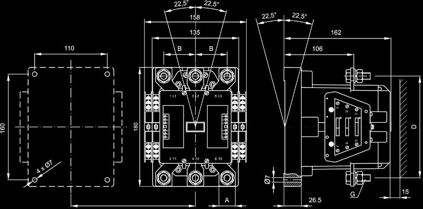 Aparatura / Switching equipment / Аппаратура Wymiary Dimensions Размеры / e / A B C D G SA55M 20 42 138 148 M8 SA75M 20 42 138 148 M8 SA90M 20 42 138 148 M8 SA110M 25 48 144 154 M10