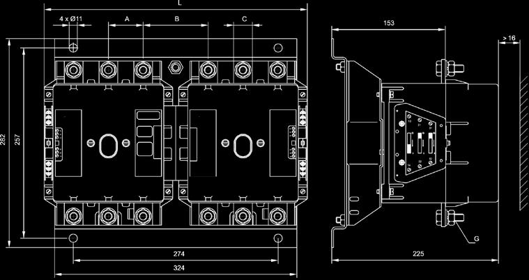 diagram Электрическая схема 2z+2r 6z+4r Rozmieszczenie zestyków Terminals arrangement Расположение контактов 16 Części zamienne 2z+2r Części