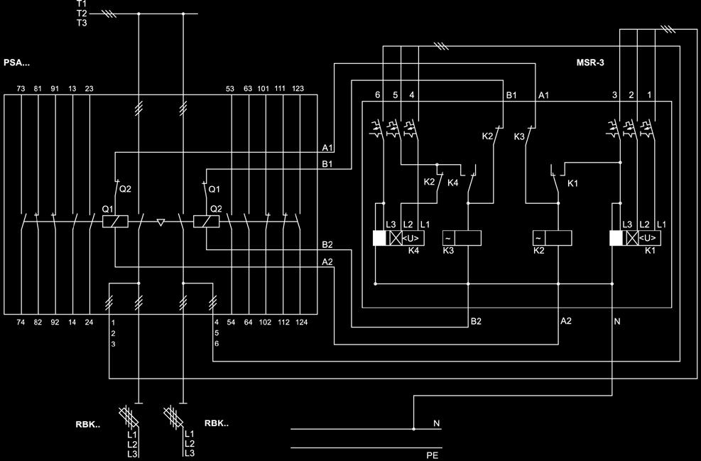 Aparatura / Switching equipment / Аппаратура Schemat elektryczny Wiring diagram Электрическая схема Zasilanie