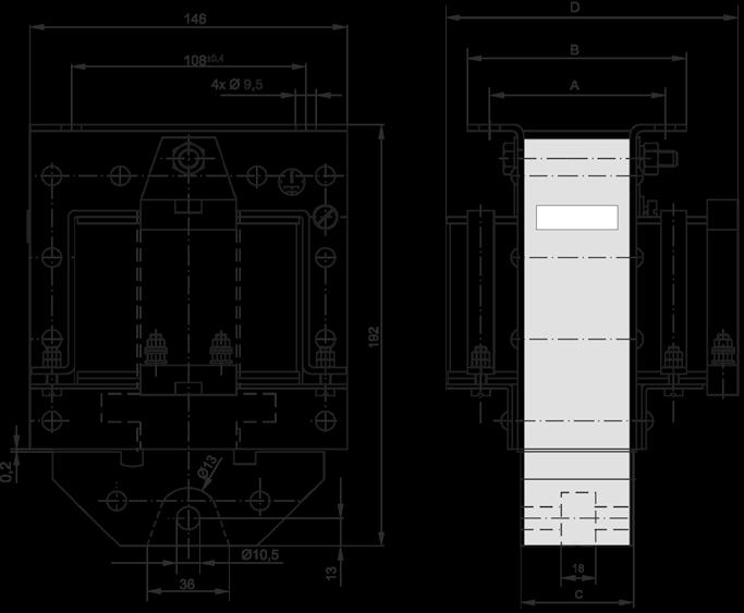 Aparatura / Switching equipment / Аппаратура / e / ES-5141-15 ES1-5151-15 ES1-5151-25 Napięcie znamionowe izolacji / Rated insulation voltage / Номиналное напряжение изоласии Ui [V] 500 Napięcie