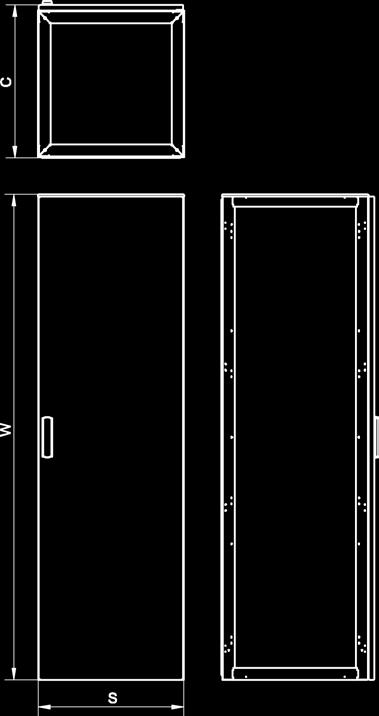 enclosure Шкаф однодверный * e* * Art. nr Item No. Арт. Maksymalna liczba modułów*** w rozdzielnicy Max quantity moduls*** in switchgear Макс.