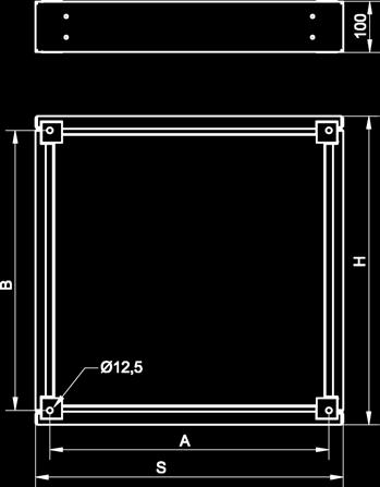 Obudowy wolnostojące niskiego napięcia typu RW / Floor mounted LV enclosures RW type / Отдельностоящие стальные шкафы низкого напряжения, тип RW 20 Cokoły typ RWCK Plinths, RWCK type Цоколи тип RWCK