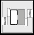 Supporting insulators IWC type Application: Mounting PMC busbar supports in switchboards and electrical cabinets Description: IWC insulators consist of two similar parts with M5 bolts.