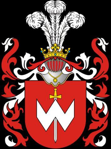 Die adlige polnische Familie Ejnarowicz. Eynarowicz Christopher D. Adalbert Stanislaus Bogusławski Plocensi Kollegium der St. Plocensi J. Torunii, D. B. Bresslerus. 1698. Eynarowicz. Im roten Feld unten ein silbernes Hufeisen, darin ein goldenes Ritterkreuz, darüber ein silberner Pfeil mit der Spitze nach oben.