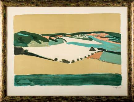 55. Henryk HAYDEN (1883 Warszawa 1970 Paryż) Martwa natura litografia barwna, papier; 47 x 64,2 cm w świetle ramy;