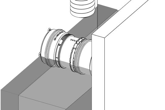 DE Bei einer Stahlschalung ist die Dichtpackung mit Draht an der Armierung zu befestigen. Zwischen Dreistegdichtungen und Armierungseisen ist ein Abstand von mind. 5 cm zu berücksichtigen.