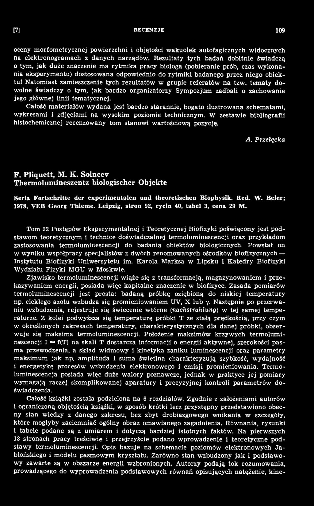 Całość m ateriałów w ydana jest bardzo starannie, bogato ilustrow ana schem atam i, w ykresam i i zdjęciam i na wysokim poziomie technicznym.