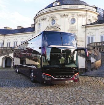 [ 58 ] AUTOBUSY Autobus emanuje majestatyczną sylwetką o prawie ponadczasowych rysach. zawirowaniom osłona podwozia w przedniej części autobusu.