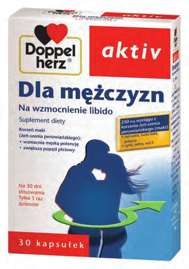 15 DLA MĘŻCZYZN Wyciąg z korzenia maki standaryzowany na 2,5% betasitosteroli 33,5 250 mg Wyciąg z ziela Gotu kola standaryzowany na 3% azjatykozydów 25 25 mg Wyciąg z korzenia żeńszenia