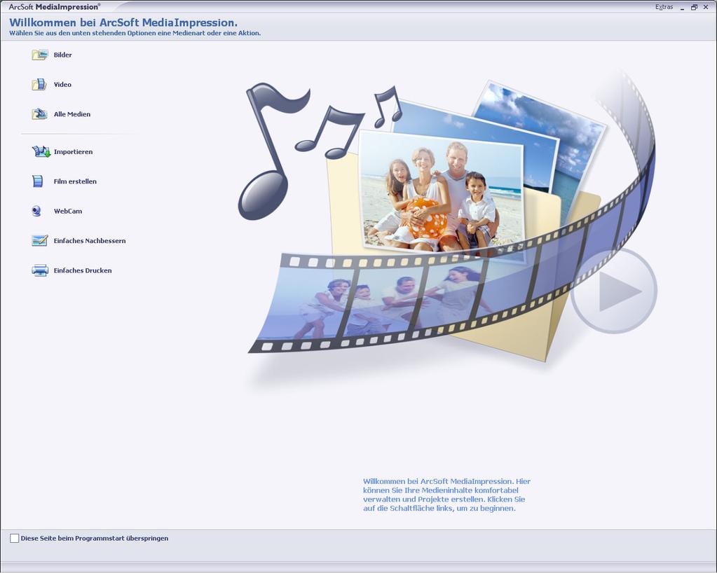 Nagrywanie danych na dysk DVD Program Arcsoft MediaImpression umożliwia zapisywanie filmów na dyskach