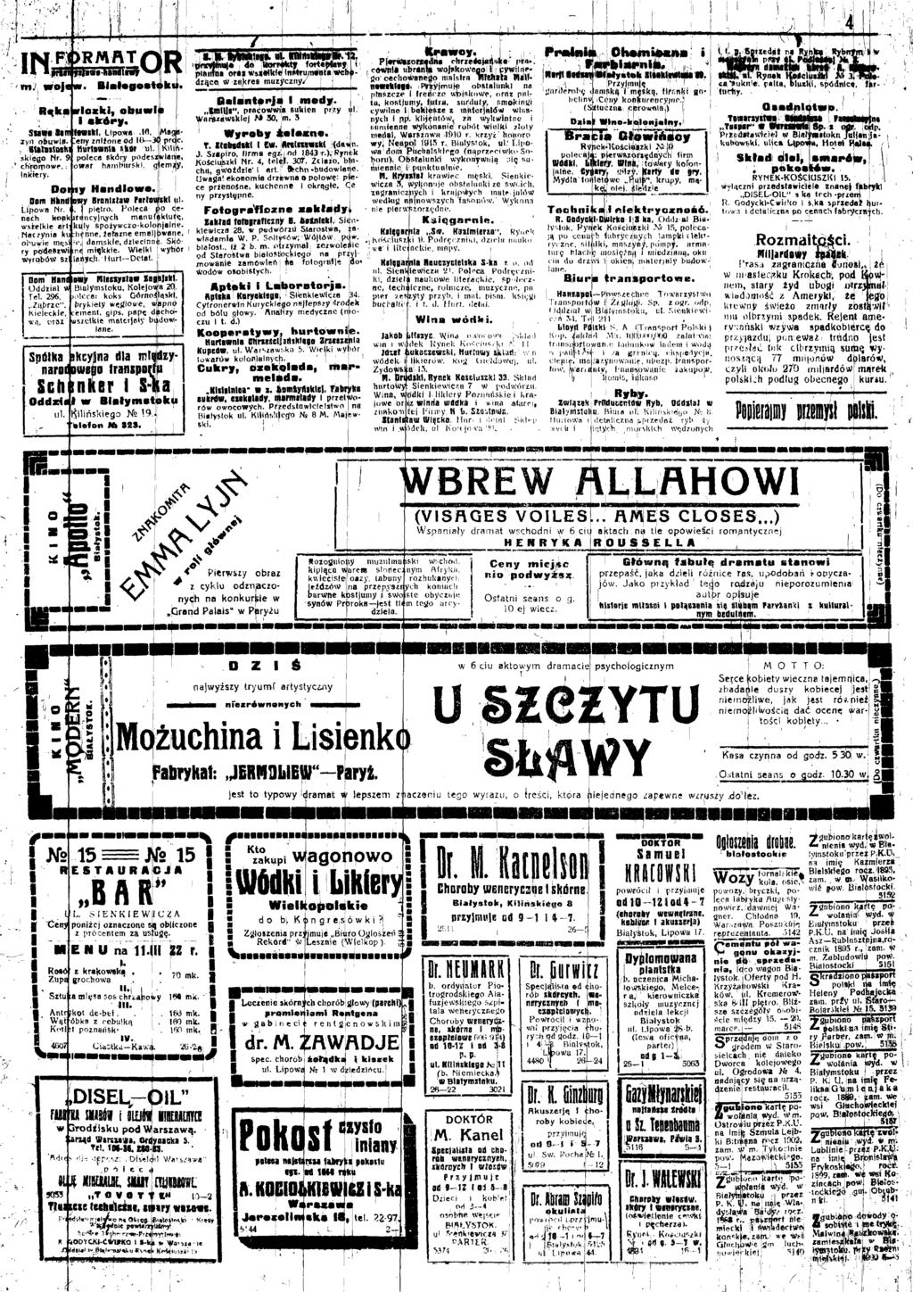 * ^7*" RM AT hamkhr BJałagoat Raka arlozkl, oby wl akó«*y. SttM Smłlflwkl, Lpowa Ad, mn xv obuwu >ny znżone od 0 M pn, SUtDllDBfcl tturoan ^k»» u Ktn'. sklugo Nr.