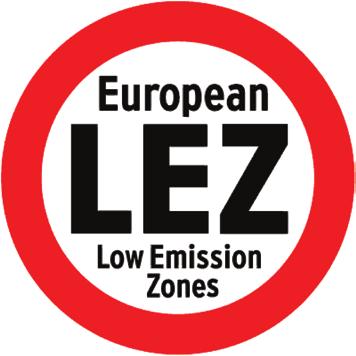Zonă emisii reduse (LEZ) în Europa www.lowemissionzones.