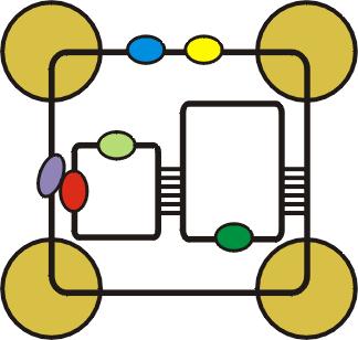 Transducery -przenośniki Odbiór sygnałów z bioreceptora odbywa się poprzez pewnego rodzaju przenośniki, zw.