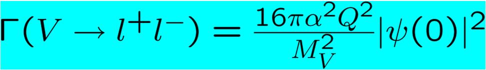Ułamkowe ładunki kwarków 2 Pomiar szerokości rozpadu mezonów wektorowych (V) do stanu