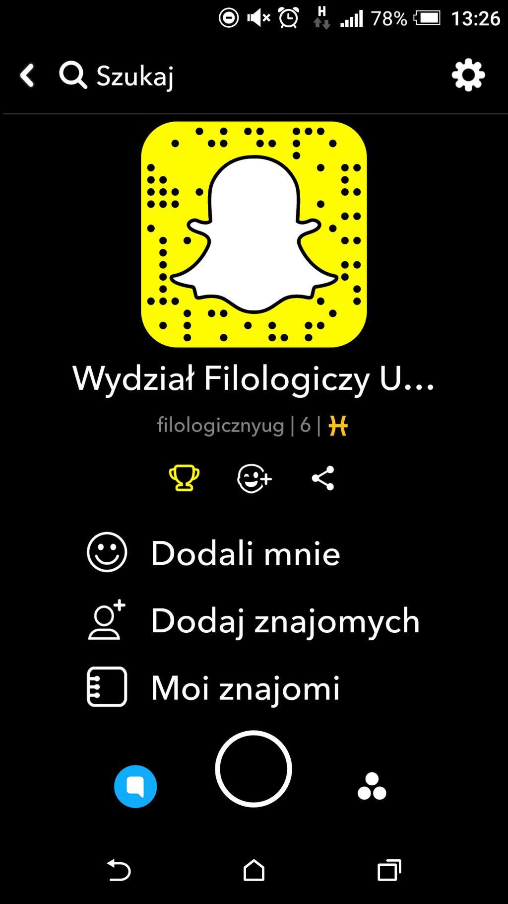 WYDZIAŁ FILOLOGICZNY NA SNAPCHACIE REDAGUJĄ STUDENTKI ZARZĄDZANIA INSTYTUCJAMI ARTYSTYCZNYMI PAULINA NIEDZIELSKA I