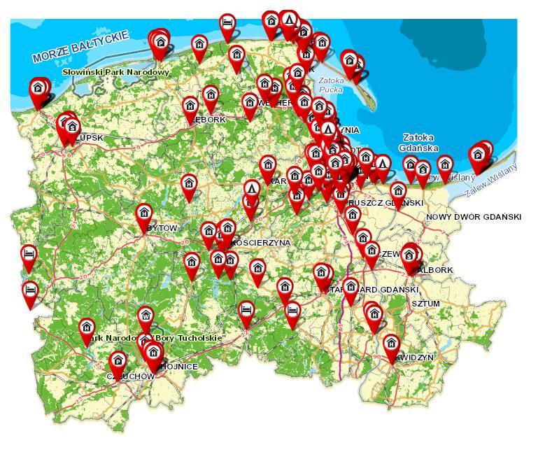 Obecny stan obiektów skategoryzowanych RODZAJ LICZBA LICZBA MIEJSC NOCLEGOWYCH HOTEL 210 20 717 MOTEL 0 0