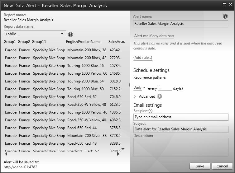 16 Rozdział 1: Co nowego w Microsoft SQL Server 2012 Reporting Services