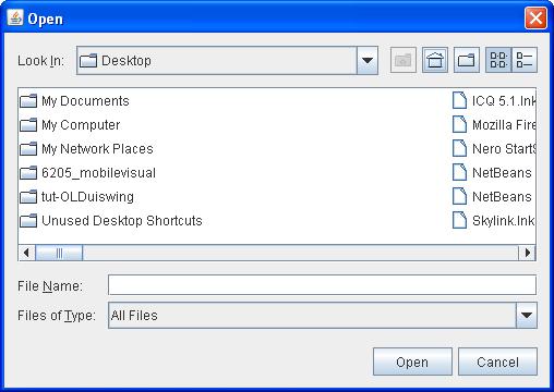 JFileChooser http://docs.oracle.