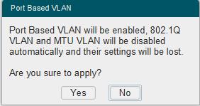Konfiguracja funkcji VLAN Konfiguracja VLAN bazującego na portach 3 Konfiguracja VLAN bazującego na portach Wybierz VLAN > Port Based VLAN (VLAN > VLAN bazujący na portach), aby przejść do poniższej